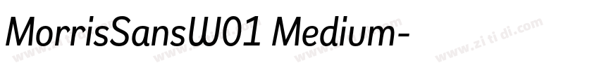 MorrisSansW01 Medium字体转换